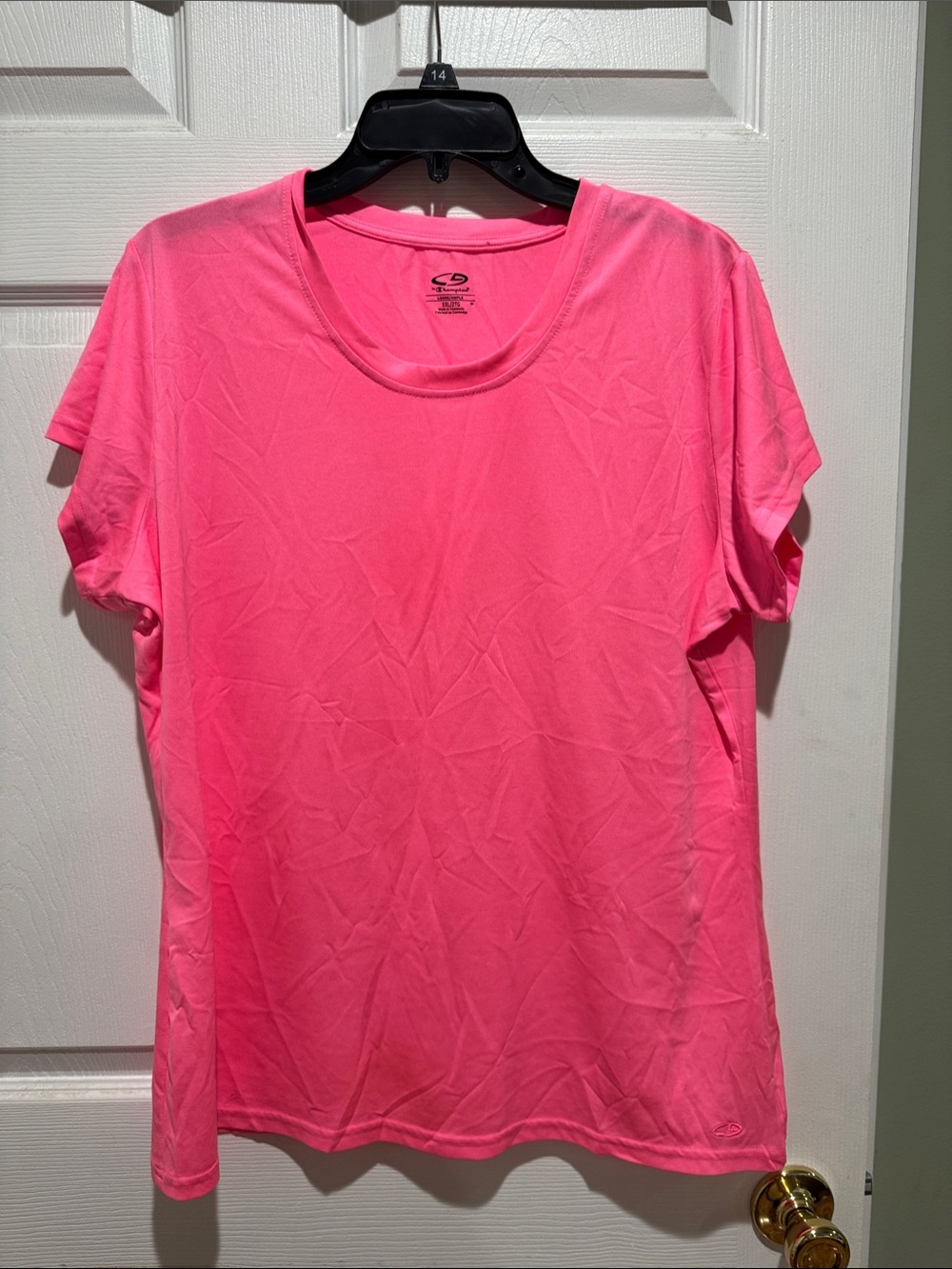 Champion Women’s Neon Pink Short Sleeve Performance Tee XXL